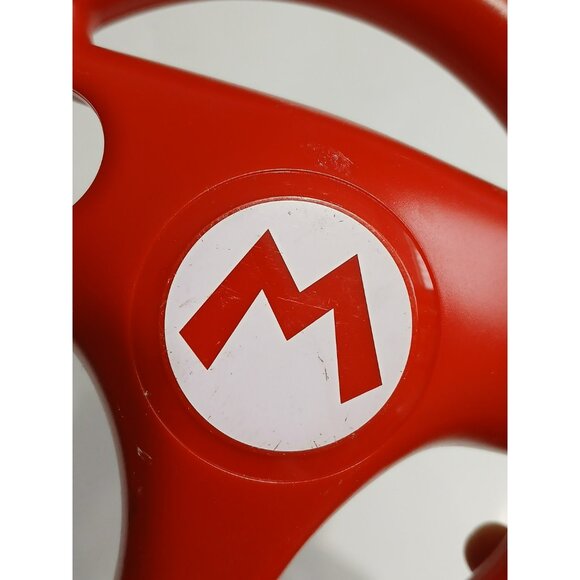 Nintendo Wii + Wii U Mario Kart 8 Mario Red Steering Wheel Hori - Picture 3 of 10